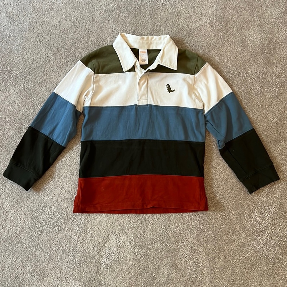 Boys Gymboree Long Sleeve Polo 5T